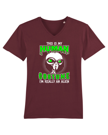 This Is My Human Costume I'm Really An Alien Burgundy