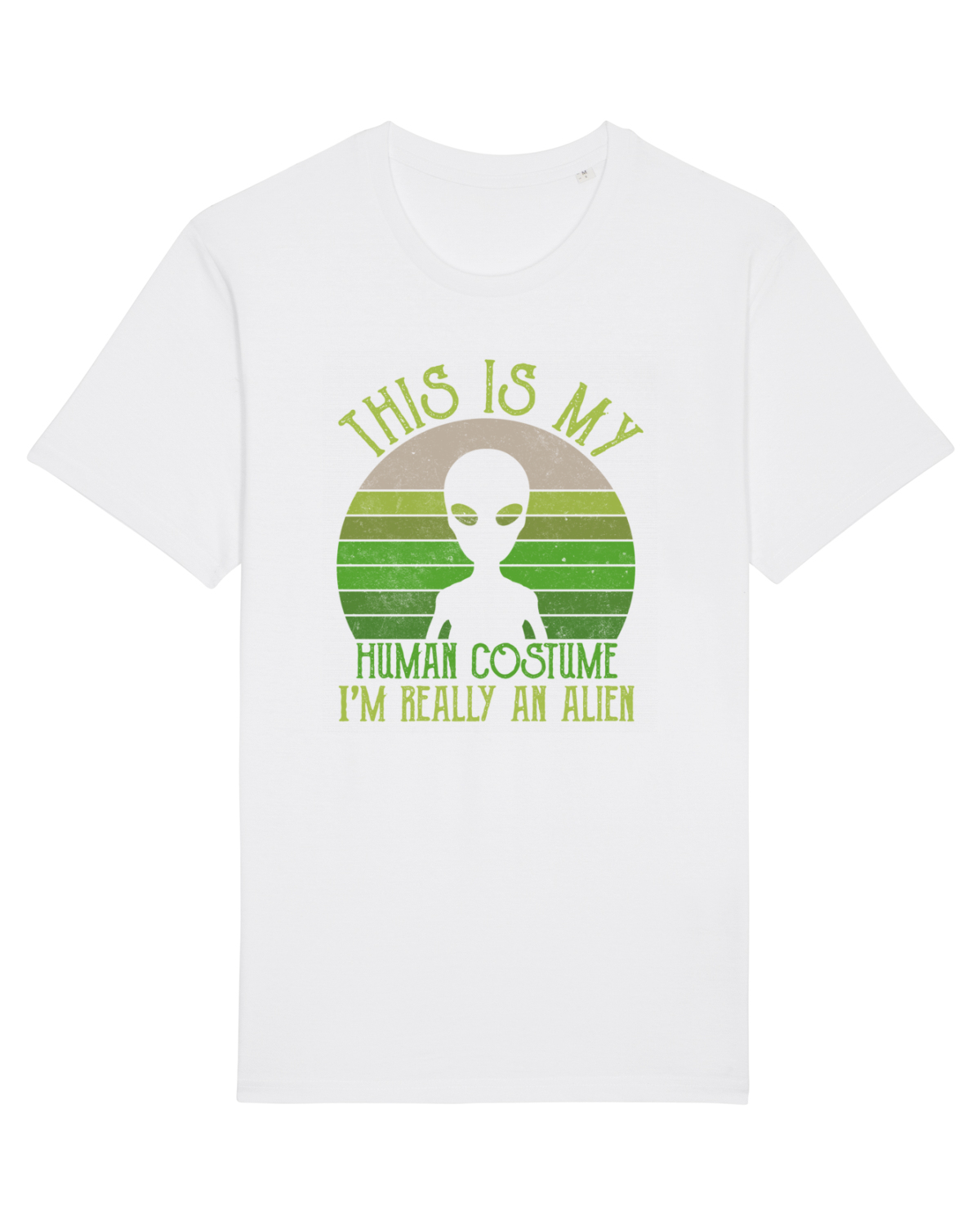 Tricou mânecă scurtă Unisex Rocker White