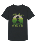 This Is My Human Costume I'm Really An Alien Tricou mânecă scurtă guler larg Bărbat Skater