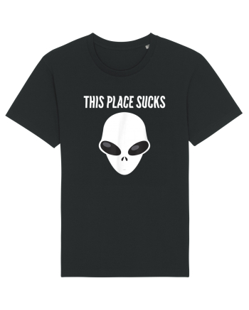This Place Sucks Alien Black