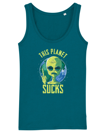 This Planet Sucks Green Alien Head Ocean Depth