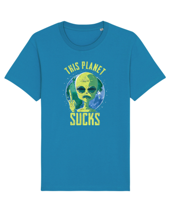 This Planet Sucks Green Alien Head Azur