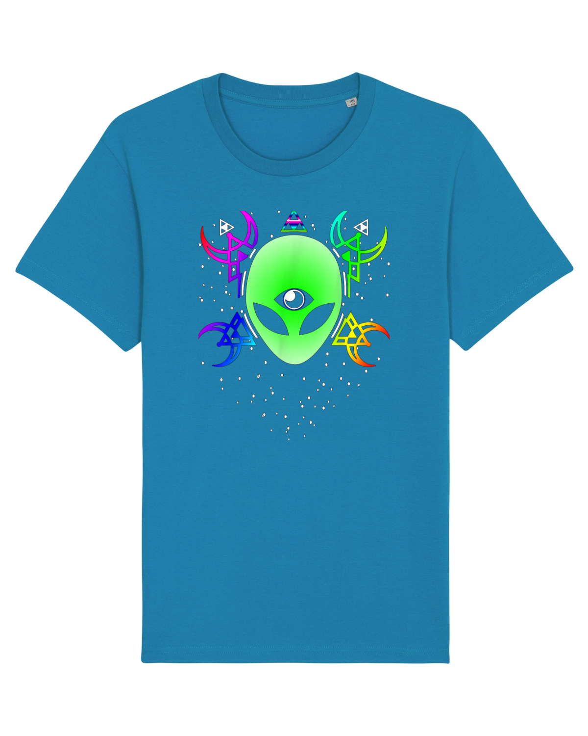 Tricou mânecă scurtă Unisex Rocker Azur