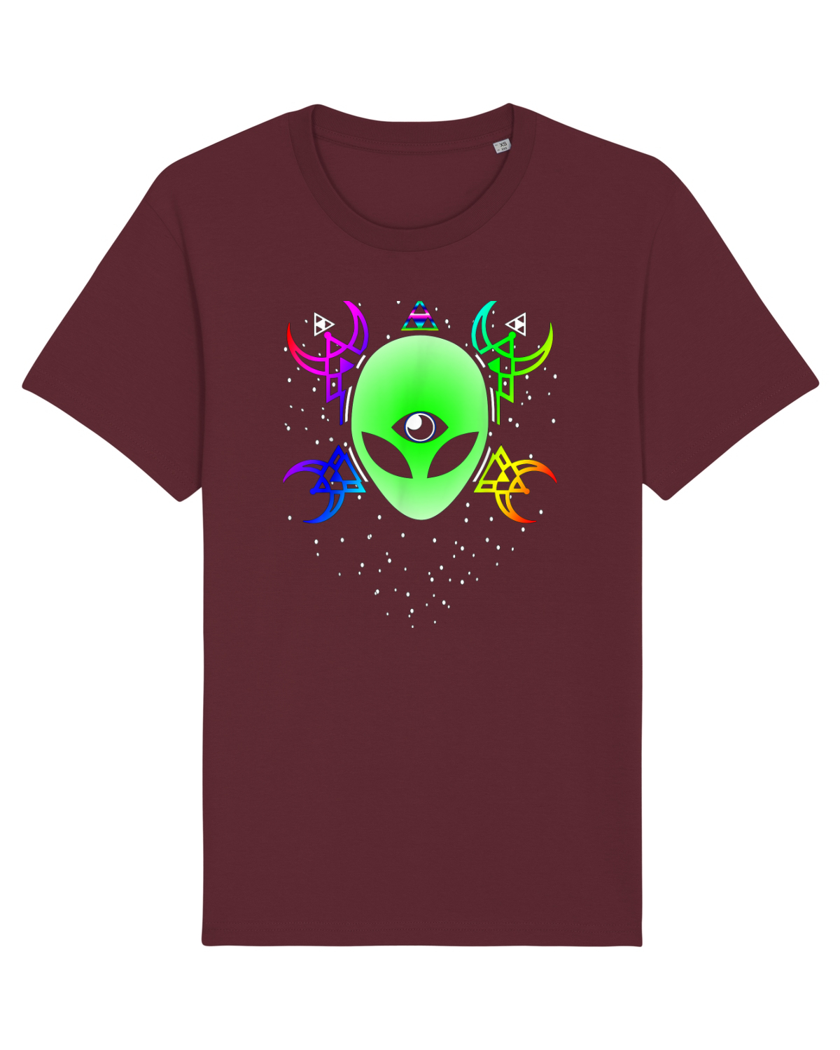 Tricou mânecă scurtă Unisex Rocker Burgundy