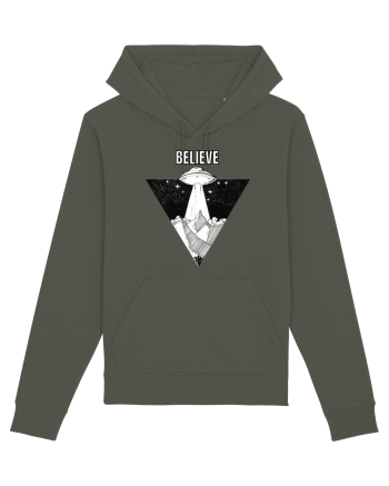UFO Believe Alien Abduction Khaki