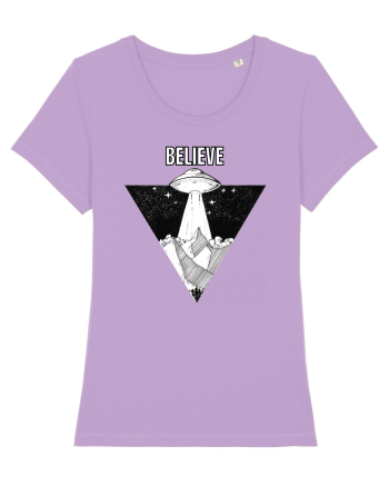 UFO Believe Alien Abduction Lavender Dawn