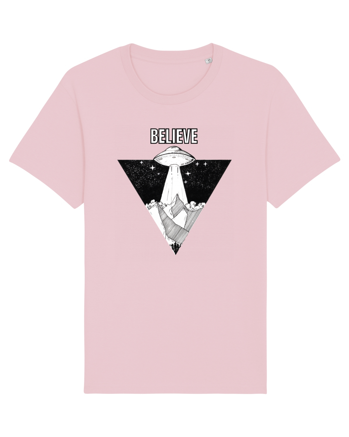 Tricou mânecă scurtă Unisex Rocker Cotton Pink