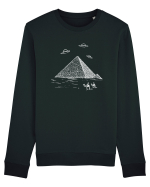 UFO Pyramid Alien Bluză mânecă lungă Unisex Rise