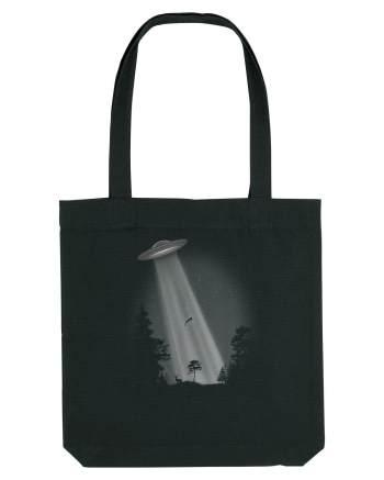 UFO Space Alien Abduction Flying Saucer Black