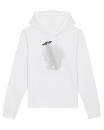 UFO Space Alien Abduction Flying Saucer White