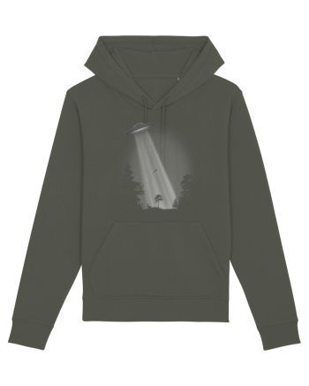 UFO Space Alien Abduction Flying Saucer Khaki