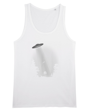 UFO Space Alien Abduction Flying Saucer White