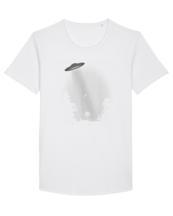 UFO Space Alien Abduction Flying Saucer White