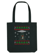 Mos Craciun Alien Ugly Christmas Sweater Sacoșă textilă