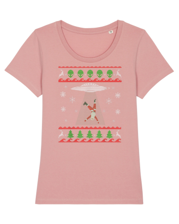 Mos Craciun Alien Ugly Christmas Sweater Canyon Pink