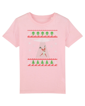 Mos Craciun Alien Ugly Christmas Sweater Cotton Pink