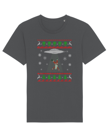 Mos Craciun Alien Ugly Christmas Sweater Anthracite