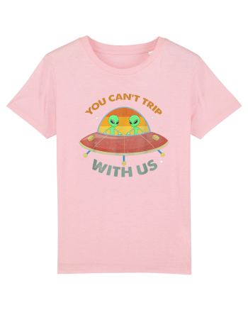 Vintage Alien UFO You Cant Trip With Us Cotton Pink