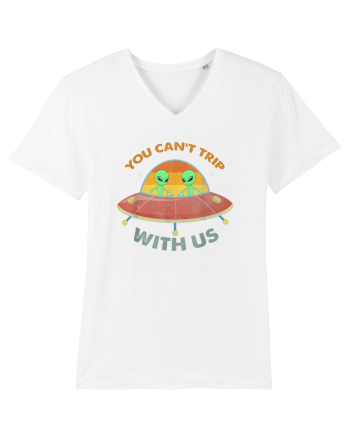 Vintage Alien UFO You Cant Trip With Us White