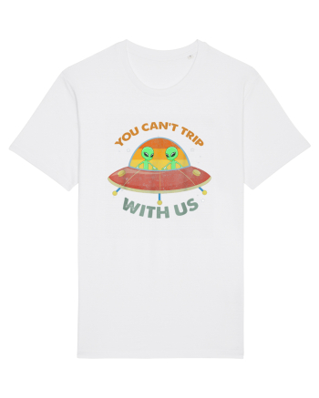 Vintage Alien UFO You Cant Trip With Us White