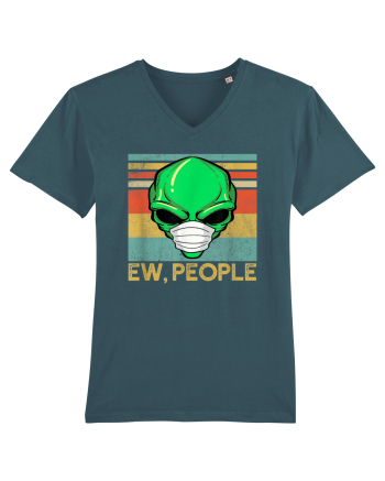 Vintage Ew People Alien Head Wearing Face Mask Stargazer