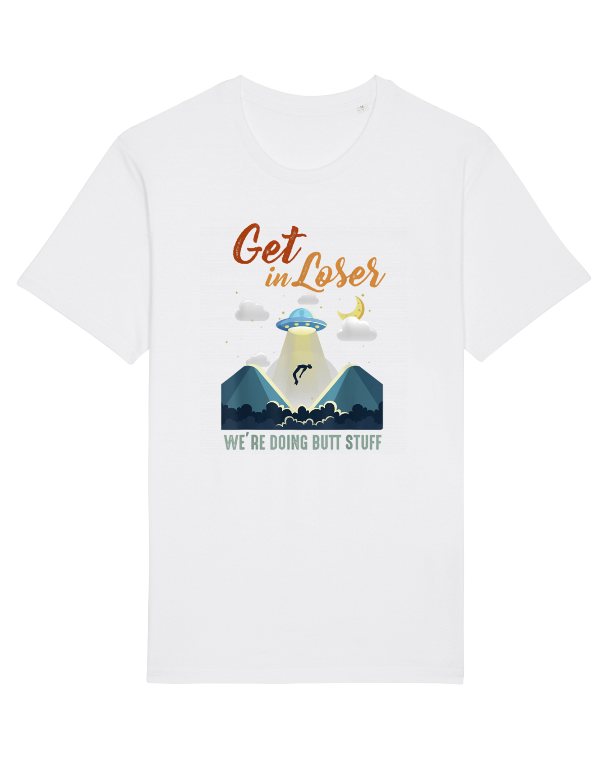 Tricou mânecă scurtă Unisex Rocker White