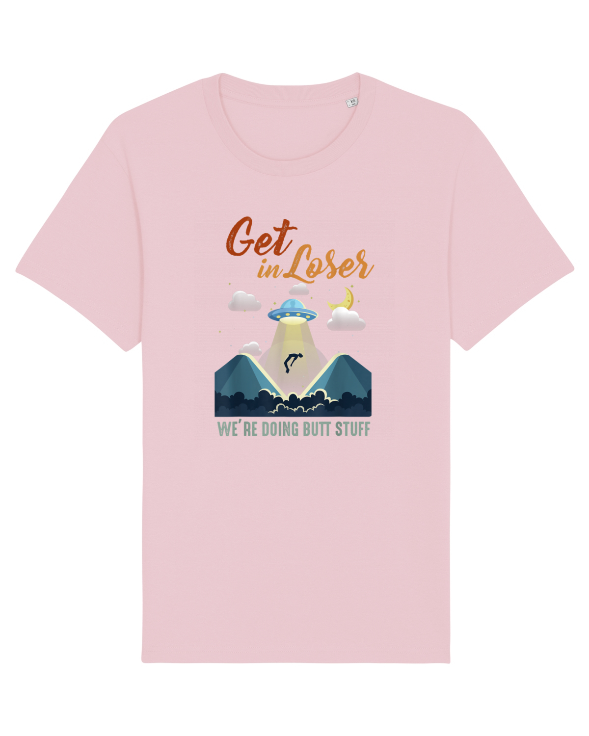 Tricou mânecă scurtă Unisex Rocker Cotton Pink