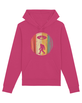 Vintage Retro Classic Bigfoot Sasquatch Alien UFO Raspberry