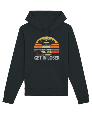 Vintage Retro Get In Loser Alien Black