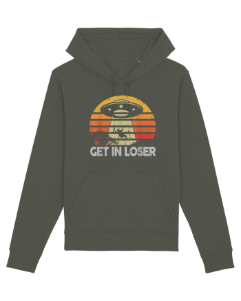 Vintage Retro Get In Loser Alien Khaki