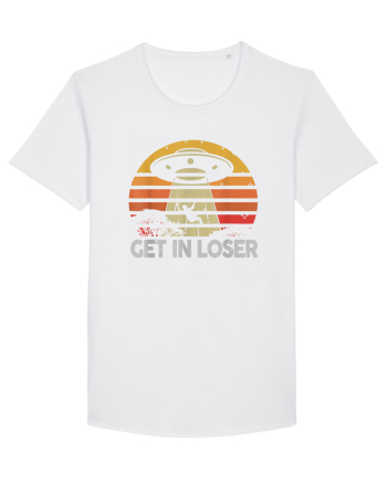 Vintage Retro Get In Loser Alien White