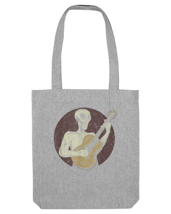 Vintage Style Alien For Guitar Players Heather Grey