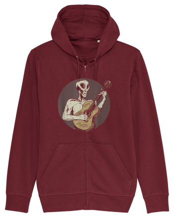 Vintage Style Alien For Guitar Players Burgundy