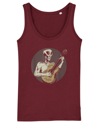 Vintage Style Alien For Guitar Players Burgundy