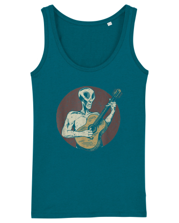 Vintage Style Alien For Guitar Players Ocean Depth