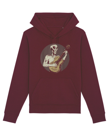 Vintage Style Alien For Guitar Players Burgundy
