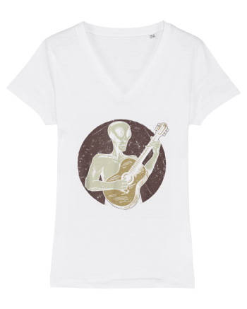 Vintage Style Alien For Guitar Players White