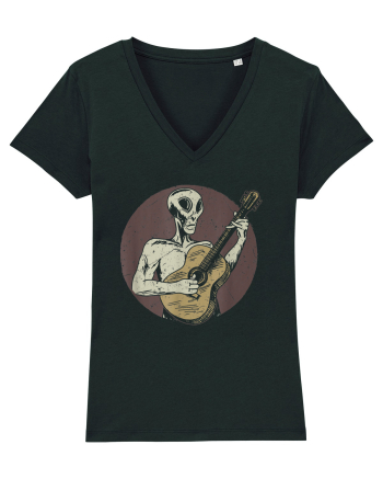 Vintage Style Alien For Guitar Players Black
