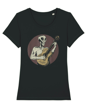 Vintage Style Alien For Guitar Players Black