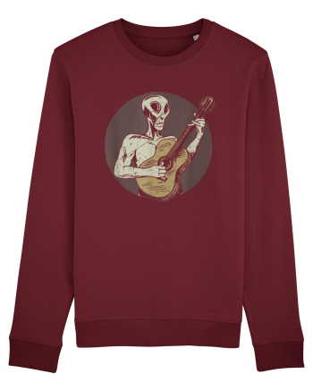 Vintage Style Alien For Guitar Players Burgundy