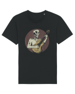 Vintage Style Alien For Guitar Players Tricou mânecă scurtă Unisex Rocker