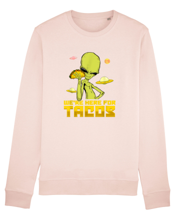 Were Here For Tacos Space Alien Candy Pink