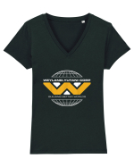 Weyland Alien Corp Yutani Tricou mânecă scurtă guler V Damă Evoker