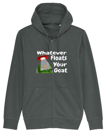 Whatever Floats Your Goat UFO Spaceship Alien Abduction Anthracite