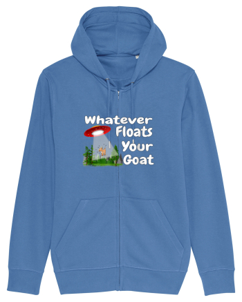 Whatever Floats Your Goat UFO Spaceship Alien Abduction Bright Blue