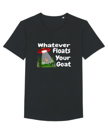 Whatever Floats Your Goat UFO Spaceship Alien Abduction Black