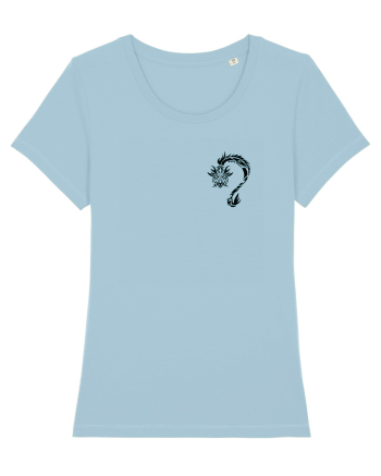 Black Evil Dragon  Sky Blue