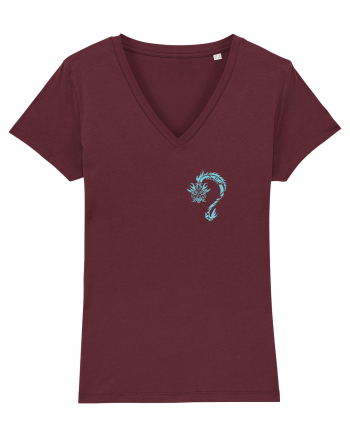 Black Evil Dragon  Burgundy