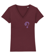 Black Evil Dragon  Tricou mânecă scurtă guler V Damă Evoker