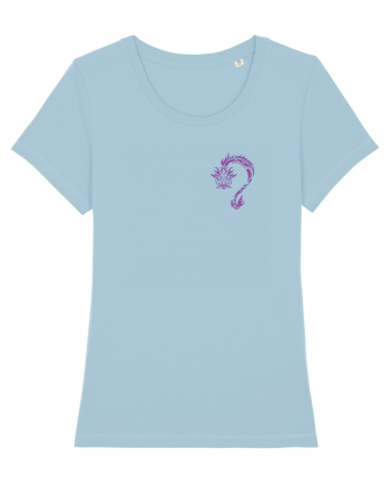Black Evil Dragon  Sky Blue